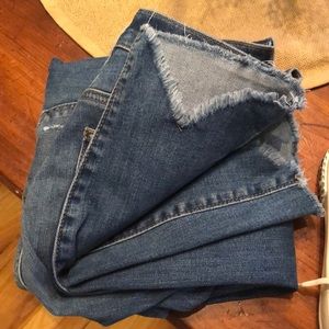 Loft Petite Tulip Hem Skinny Jeans NWOT